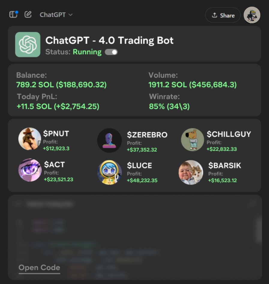 QmoCrypto's tweet image. This GPT prompt accidentally made me $180k

Even a newbie can set it up and start printing

Don&apos;t sleep on this, here&apos;s a full guide🧵👇

[will delete in 15 hours]