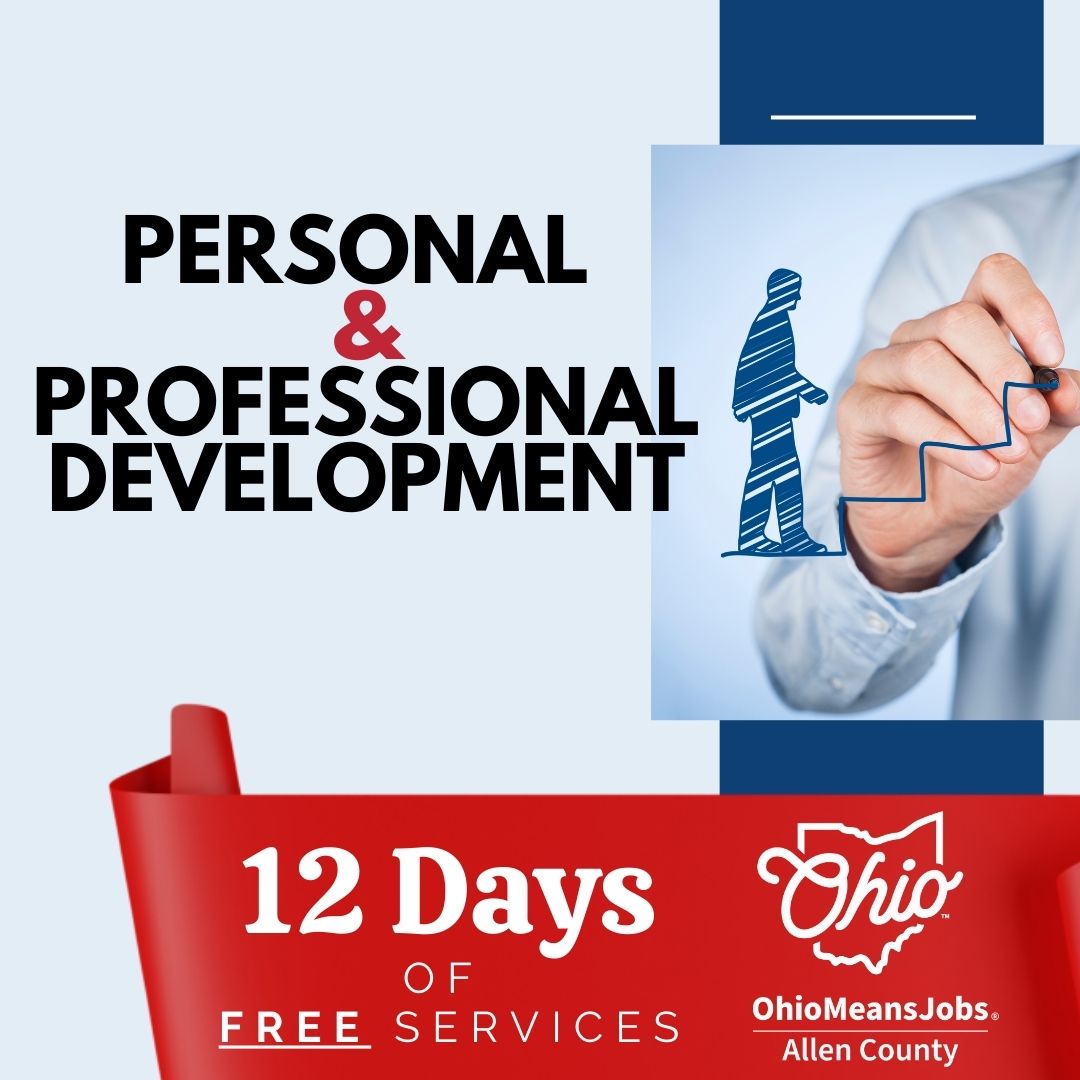 OMJAllenCounty's tweet photo. 🎄Day 7 of #12DaysofServices with OMJ Allen County! 
Today, we’re focusing on YOU! 🌟FREE Personal &amp; Professional Development resources designed to help you grow and thrive in your career and beyond.
✅Build confidence in your skills
✅Explore tools to enhance your goals https://t.co/0wwt57o2hG
