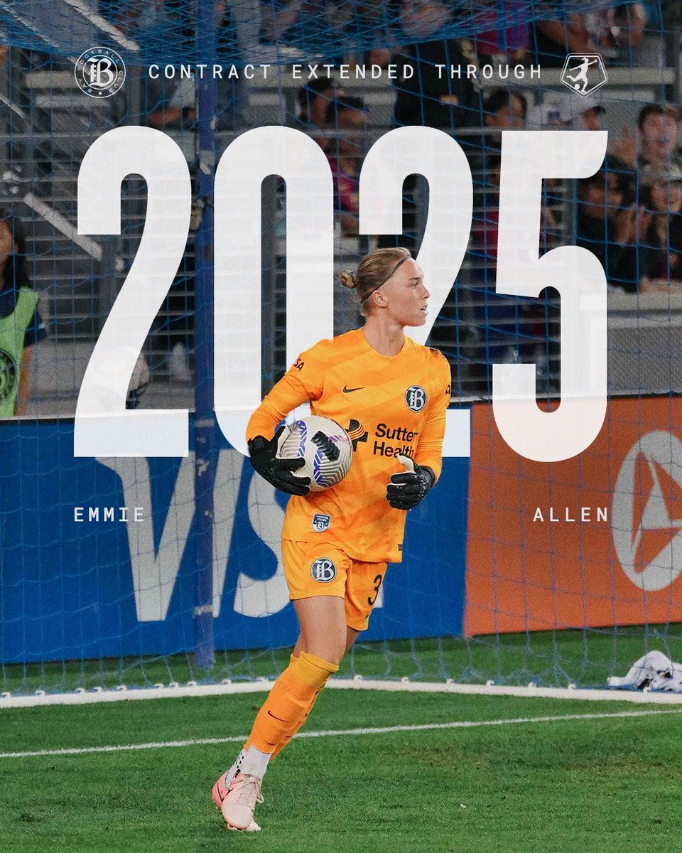wearebayfc's tweet photo. Rookie extensions! 💪💪💪

We are pleased to announce goalkeeper @emmie_allen , midfielder Caroline Conti, and midfielder Jamie Shepherd have been signed to new #BayFC contracts through 2025. https://t.co/yAewo98B1Y