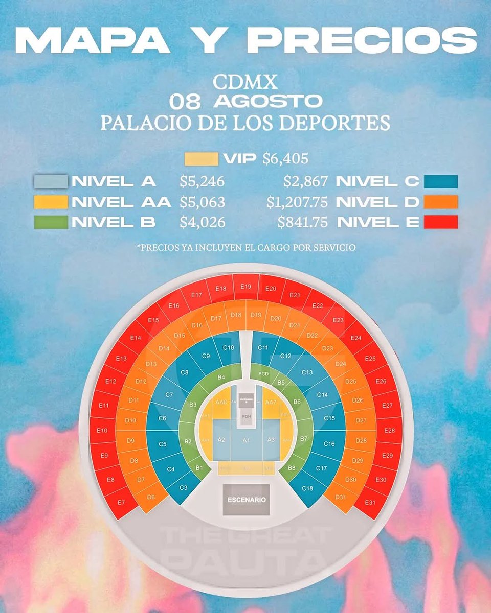 comunicandoconF's tweet photo. Maluma en concierto el próximo 8 de agosto del palacio de los deportes 

Acá te dejamos el mapa y precios (con cargos) para el #palaciodelosdeportes de @maluma

🎫 #PreventaCitibanamex este miércoles 11 de diciembre apartir de las 11:00 AM

#Maluma #concierto #comunicandoconflow https://t.co/tFOLVlsFJY