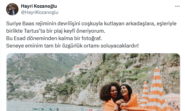 Türkiye solcusu için bazı kadınlar plajda bikini giyebiliyorsa, diğer kadınların tecavüze uğraması, işkence görmesi, aç susuz bırakılması, pres makinelerinde ezilerek öldürülmesi göz ardı edilebilir. Tanıyın bunları. Yarın size adalet, özgürlük ve insan hakları dersi verecekler.