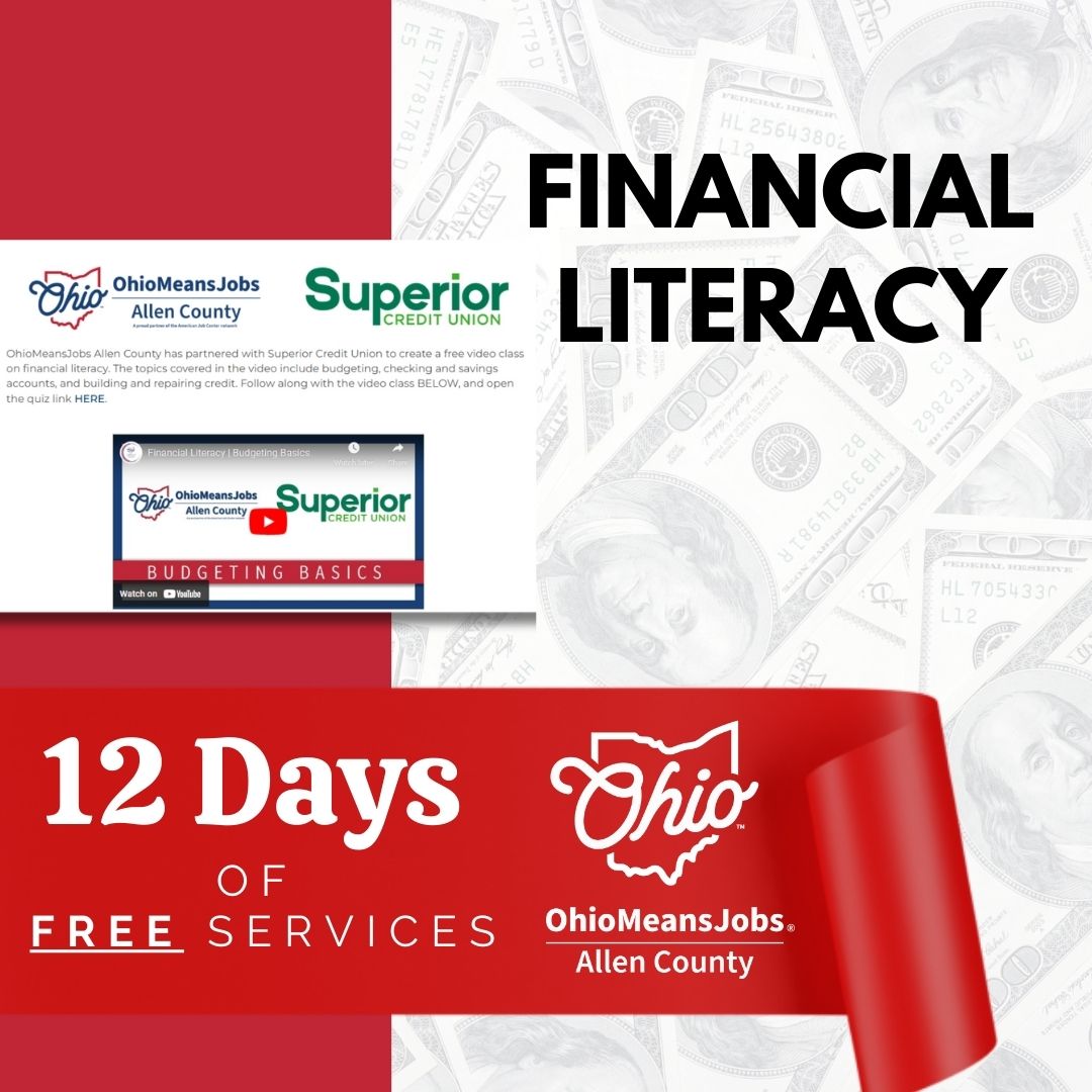 OMJAllenCounty's tweet photo. Day 10 of #12DaysofServices with OMJ Allen County! Take control of your financial future this holiday season! 💰Today’s focus is on Financial Literacy! We can provide you with the tools and knowledge to manage your finances with confidence. Learn budgeting and saving strategies! https://t.co/wljrBPuiFB
