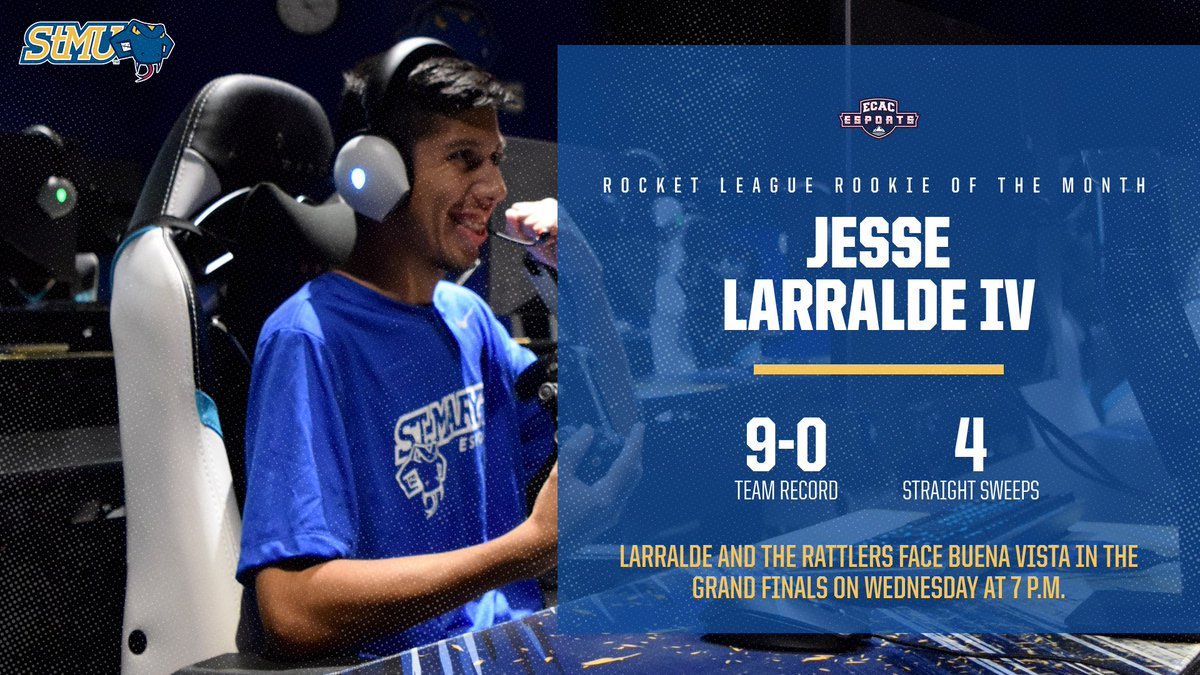 St. Mary's Esports (@stmuesports) on Twitter photo Larralde Earns <a href="/ECAC_Esports/">ππππ ππ¦π£π’π₯π§π¦</a> Rocket League Rookie of the Month Honors
π Read More: rattlerathletics.com/news/2024/12/9β¦
<a href="/StMarysU/">St. Mary's University</a> | #FangsOut π Larralde Earns <a href="/ECAC_Esports/">ππππ ππ¦π£π’π₯π§π¦</a> Rocket League Rookie of the Month Honors
π Read More: rattlerathletics.com/news/2024/12/9β¦
<a href="/StMarysU/">St. Mary's University</a> | #FangsOut π