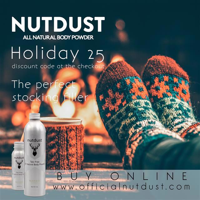 25% off using coupon code HOLIDAY25.  You decide who's Naughty or Nice!  officialnutdust.com