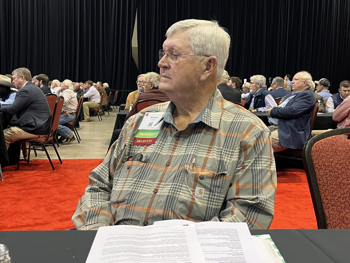 LamarCoFarmers's tweet photo. The business session is underway with Will Gilmer (@willgilmer40), Jessie Barnes (@jlbarnesjr), Richard Jaggers, and Jay Buckley serving as our county’s voting delegates. https://t.co/7c2pxcrEii