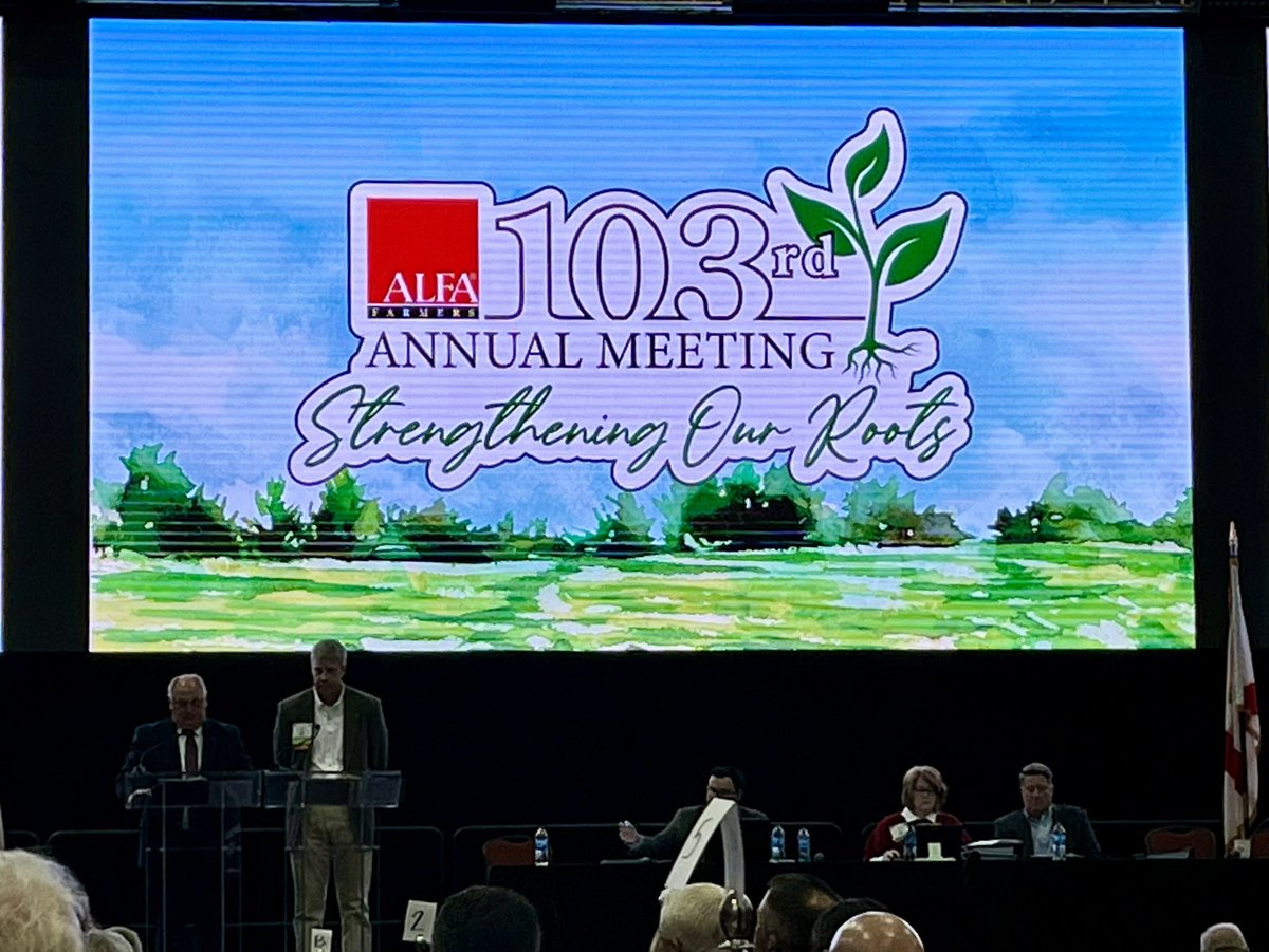 LamarCoFarmers's tweet photo. The business session is underway with Will Gilmer (@willgilmer40), Jessie Barnes (@jlbarnesjr), Richard Jaggers, and Jay Buckley serving as our county’s voting delegates. https://t.co/7c2pxcrEii