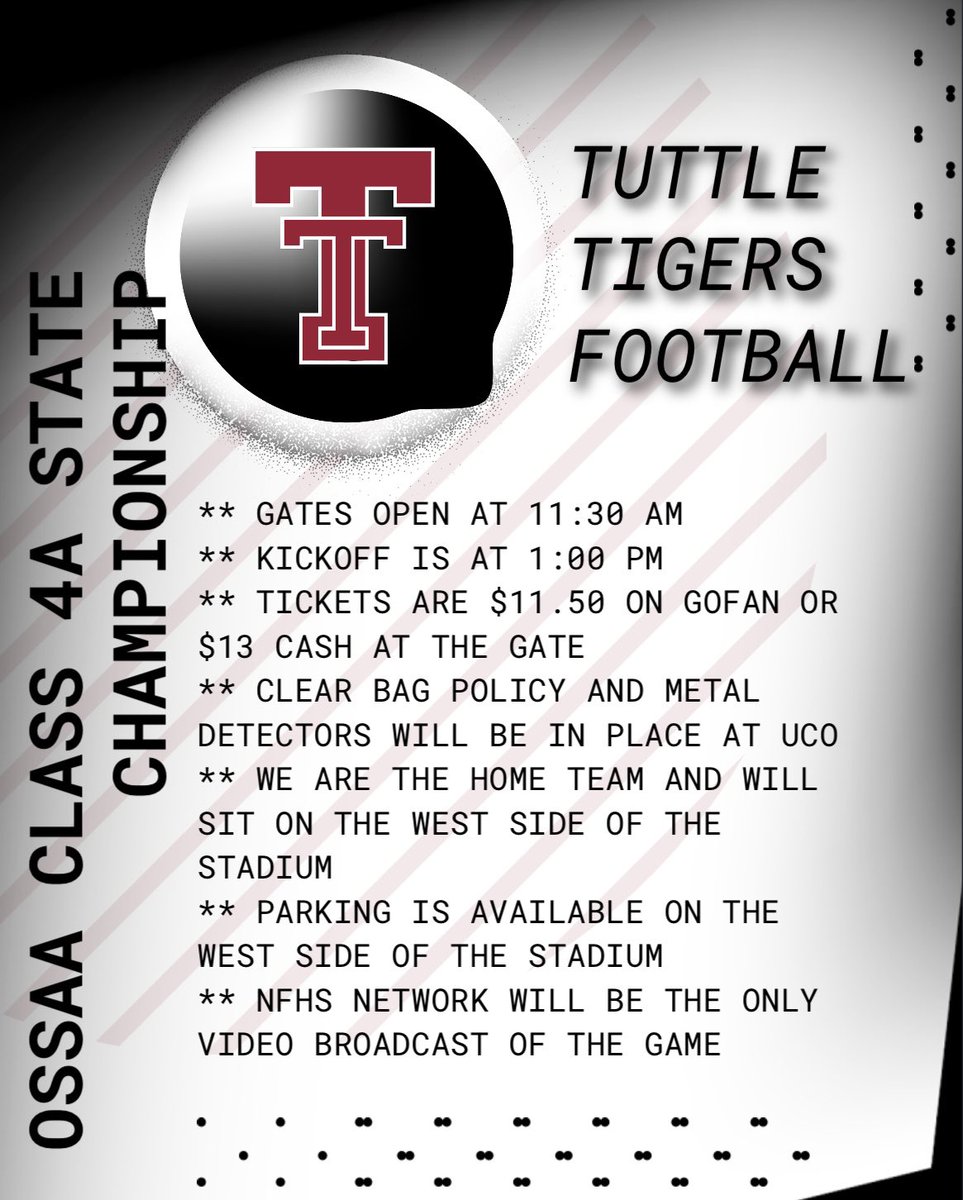 Tuttle Tigers Athletics tweet media