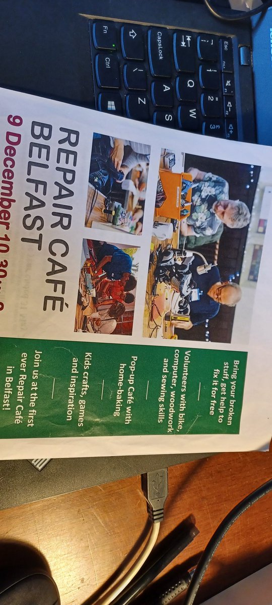 Repair Café Belfast (@repaircafebfast) on Twitter photo On this day in 2017, we held the first ever repair cafe in Northern Ireland! We just found the poster again...
Celebrate our birthday with us this Saturday, find out more and book a repair here: ti.to/repair-cafe-be…
#repaircafe <a href="/RepairCafeCduff/">Repair Café Carryduff</a> <a href="/NIresourcesnet/">Northern Ireland Resources Network (NIRN)</a> <a href="/RepairCafeAN/">Repair Café Antrim and Newtownabbey</a> On this day in 2017, we held the first ever repair cafe in Northern Ireland! We just found the poster again...
Celebrate our birthday with us this Saturday, find out more and book a repair here: ti.to/repair-cafe-be…
#repaircafe <a href="/RepairCafeCduff/">Repair Café Carryduff</a> <a href="/NIresourcesnet/">Northern Ireland Resources Network (NIRN)</a> <a href="/RepairCafeAN/">Repair Café Antrim and Newtownabbey</a>