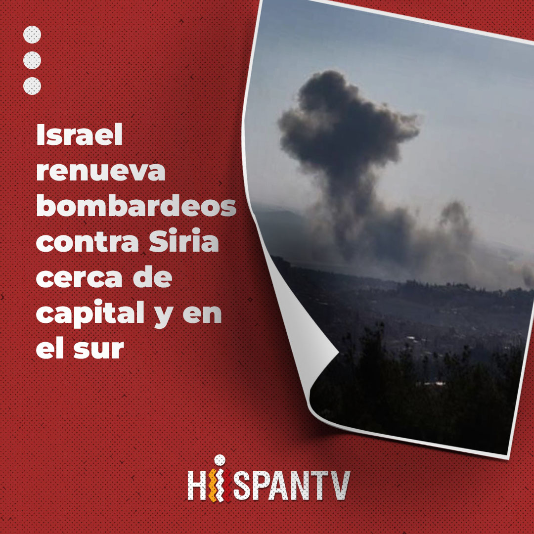 Nexo_Latino's tweet image. #Israel renueva #bombardeos contra #Siria cerca de capital y en el sur

El régimen de Israel lanza renovados 💥bombardeos contra varias áreas cerca de Damasco, capital de 🇸🇾Siria, y otras zonas en el sur del país árabe.

🔗👉🏻 Nota completa: tinyurl.com/bdhxsyvs