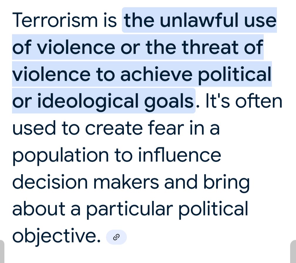 AmericanPeriod1's tweet photo. @he72hwjw Me acknowledging that you're a terrorist sympathiser because you think that using violence to advance your political means makes you a hero. https://t.co/ZqQ61uaFDR