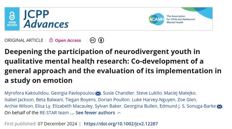 📢Just out!! New paper from the RE-STAR team ...
acamh.onlinelibrary.wiley.com/doi/10.1002/jc…