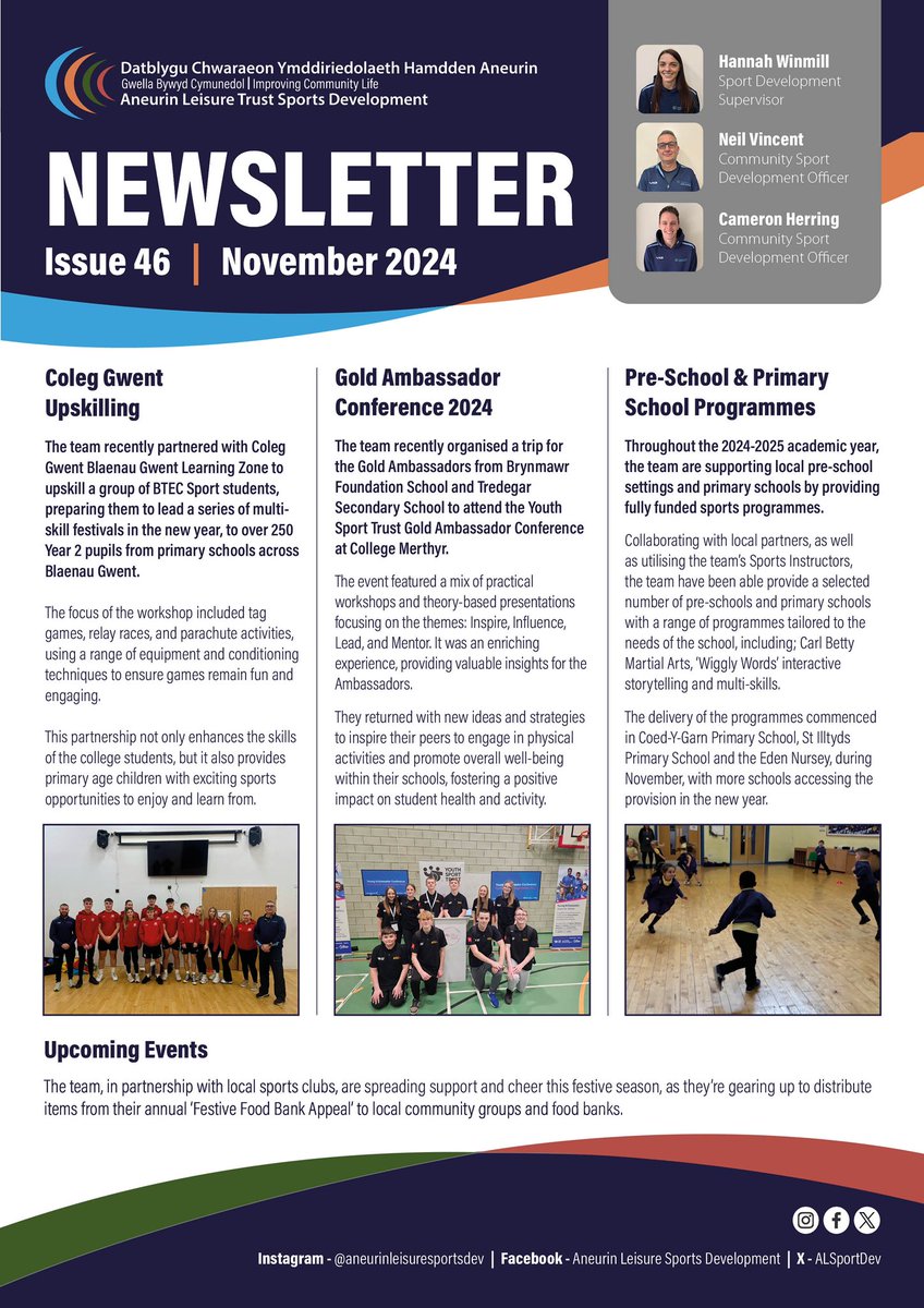 Very apt for our November #SportsDevNews to be featuring so much great work in the area of leadership, following International Volunteer Day! ⭐️ We’ve had lots of fun provision in place for our little learners, too! Now for a busy run-up to Christmas 🎄 #HolidaysAreComing