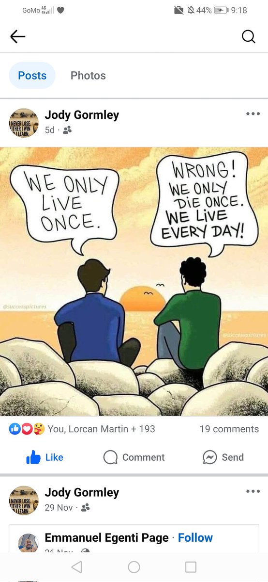 Jody Gormley's last ever post on social media - 'We only live once - Wrong! We only die once. We live every day!' wise words to live by. R.I.P Jody - you will be a massive, massive loss to the GAA community. 🙏
