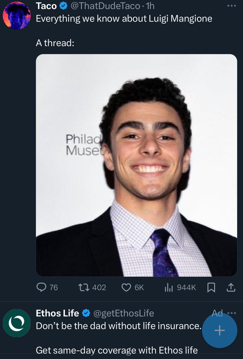 The advertisement algorithm is on point today
