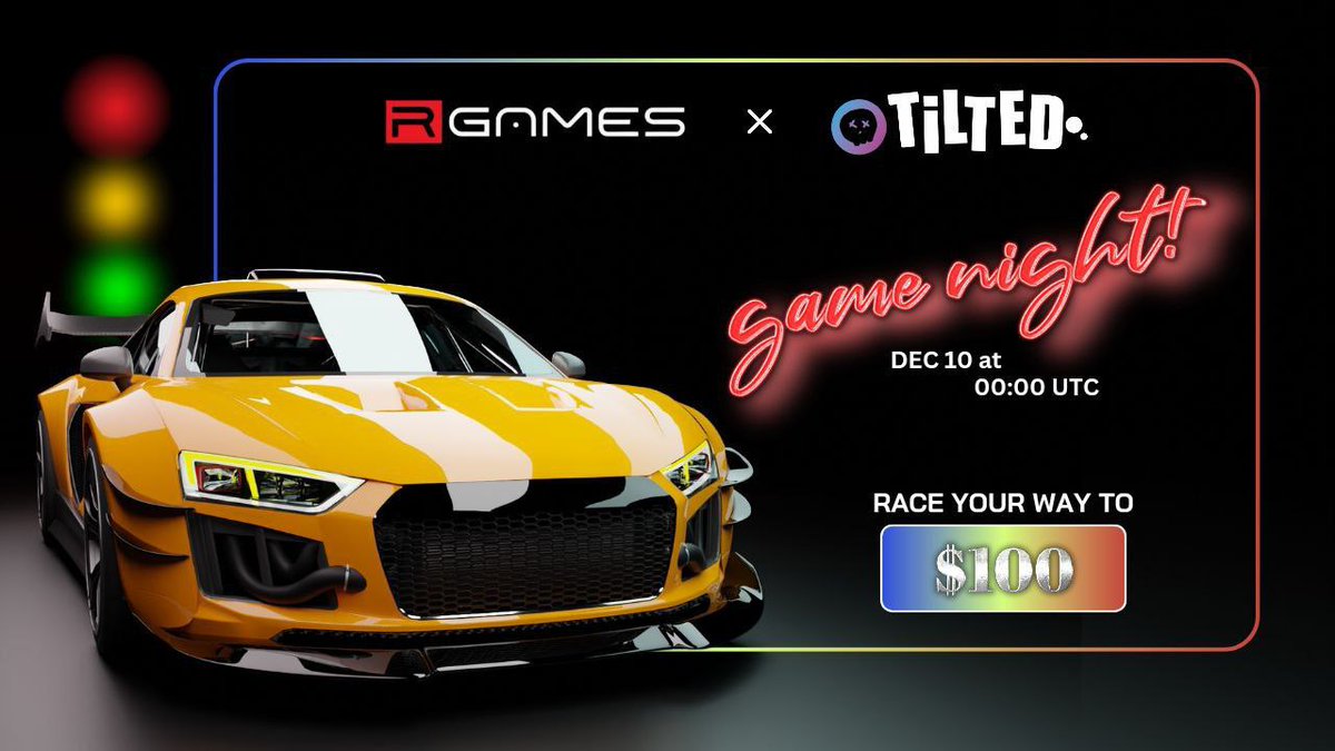 Voce é bom em games de corrida, vem mostrar suas habilidades nessa game night valendo $100

hoje 10/12 as 9hs PM no discord do <a href="/tiltedxyz/">Tilted</a>  discord.com/invite/xtydNgN…

Link pra baixar o game play.google.com/store/apps/det…

organizado por <a href="/Gallardo_Mati/">MatiGallardo.bnb🔜 Buenos Aires 🇦🇷</a>