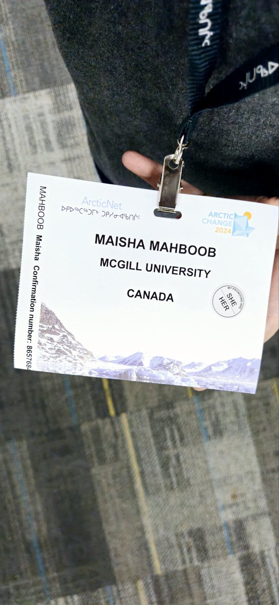 Alhamdulillah for the opportunity that I got to present our work in the Arctic Change 2024 conference in Ottawa. Thankful to my Supervisor, <a href="/MallikMahmud/">Mallik Mahmud</a> and <a href="/mcgillu/">McGill University</a> , also <a href="/ArcticNet/">ArcticNet</a>. Got to see some authors in-person whose work I have been following/for a long time.