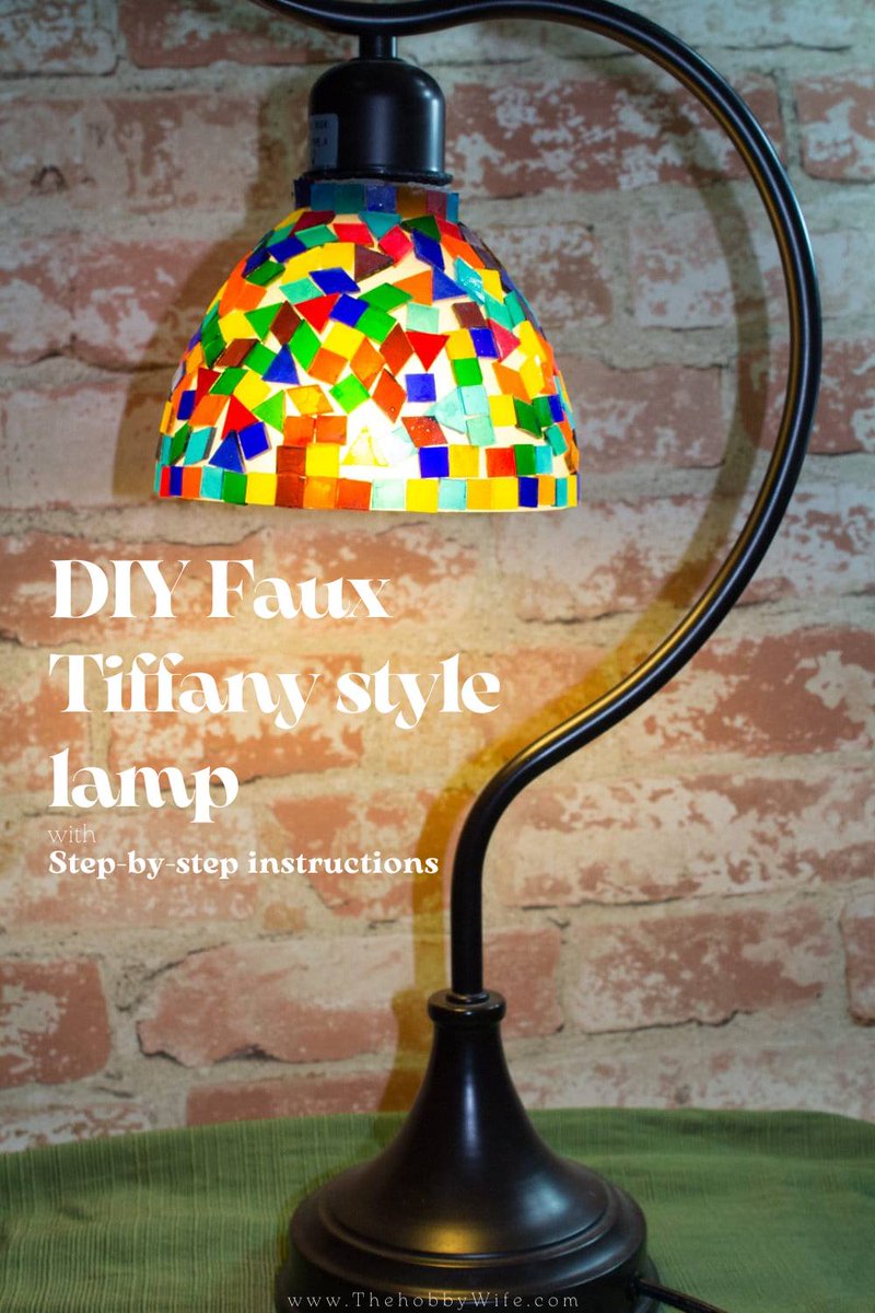 thehobbywife's tweet photo. Create your own stunning DIY Faux Tiffany Lamp with this easy tutorial!

Transform an old lamp into a masterpiece using mosaic tiles, rapid glue, and a touch of creativity. 

https://t.co/pbC4dAlDce

#diytiffanylamp #homedecor #thriftstorefinds #craftingideas #upcycleprojects https://t.co/T0gMvncxSG