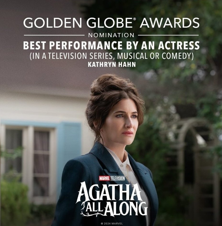 Kathryn Hahn reacts to getting nominated for the #GoldenGlobes:

“Flabbergasted. This witch is reeling.”