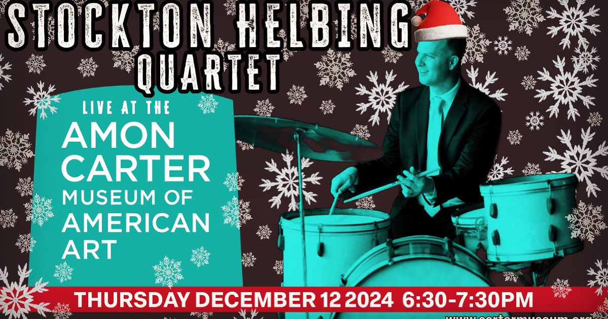 I hope you can join us at the <a href="/theamoncarter/">Amon Carter Museum</a> this Thursday! It’s free!

Shelley Carrol - tenor
Davy Mooney - guitar
James Driscoll - bass
Stockton Helbing - frivolity