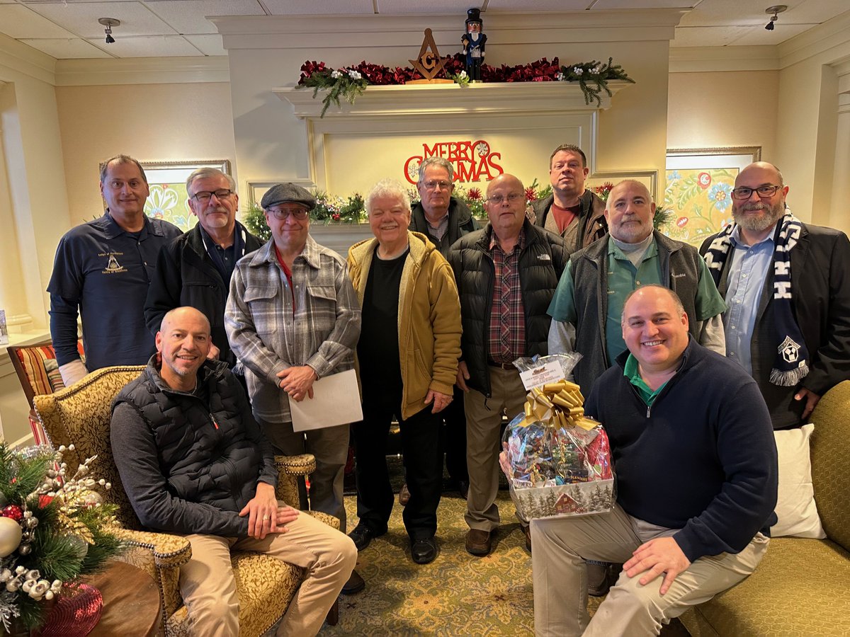 Thank you to all who joined the Christmas Basket Delivery on Saturday! 🎄 
Since 1996, the Muhlenberg Lodge of Perfection from <a href="/ScottishRiteVOA/">ScottishRiteVOA</a> has delivered baskets to members,  wives, and widows residing at <a href="/MasonicVillages/">Masonic Villages</a> — a cherished tradition of care and fellowship. ❤️🤝