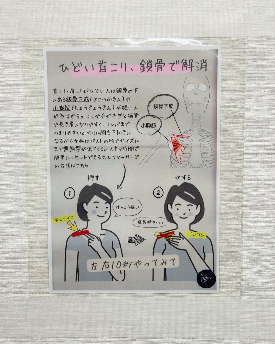 整形外科の先生が「診察室にこれ貼ったら女性のスタイルが良くなった」て言ってた