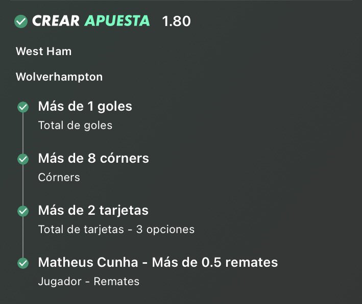 OnlyFutbolPicks's tweet photo. Iniciamos un lunes con poco mercado. 

Cuota [1.80] stake 1.5 ✅✅

Mañana, también, hay Champions 😉 https://t.co/zebmV70SIF