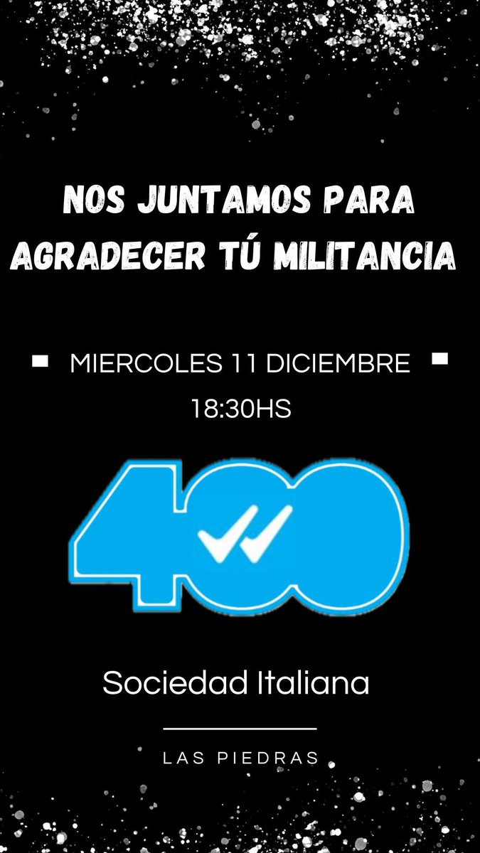 ANiffouri's tweet photo. Este miércoles agradecemos la militancia , te esperamos !!! https://t.co/juwQ3vx85A