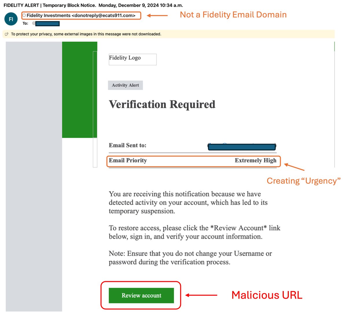 It's that time of the year when scams and phishing emails are coming out in droves. Here is such an example:
1.  The source address is suspicious
2. Urgency
3. Linked with a malicious link

#ScamAlert  #SCAM #Phishing #email #CyberSecurity  #businesstips