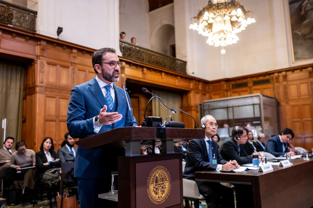 COMUNICADO. "Convoca México a CIJ a establecer normas claras que orienten a Estados en cumplimiento de obligaciones frente a emergencia climática."

gob.mx/sre/prensa/con…