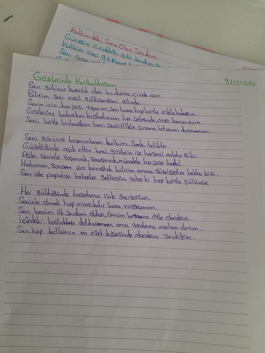 Seni anlatamaz bebeğim ablam iyiki varsin keşke farketsen beni benim  sana çok ihtiyacım var keşke içimdeki sevdanı aşkını bilsen ne gzuel olurdu bu şiirleri okusan çok mutlu edersin hayallerim gerckesir sayende seni çok seviyorum nefesim gulguzelim farukcugumla sana hep yazarim