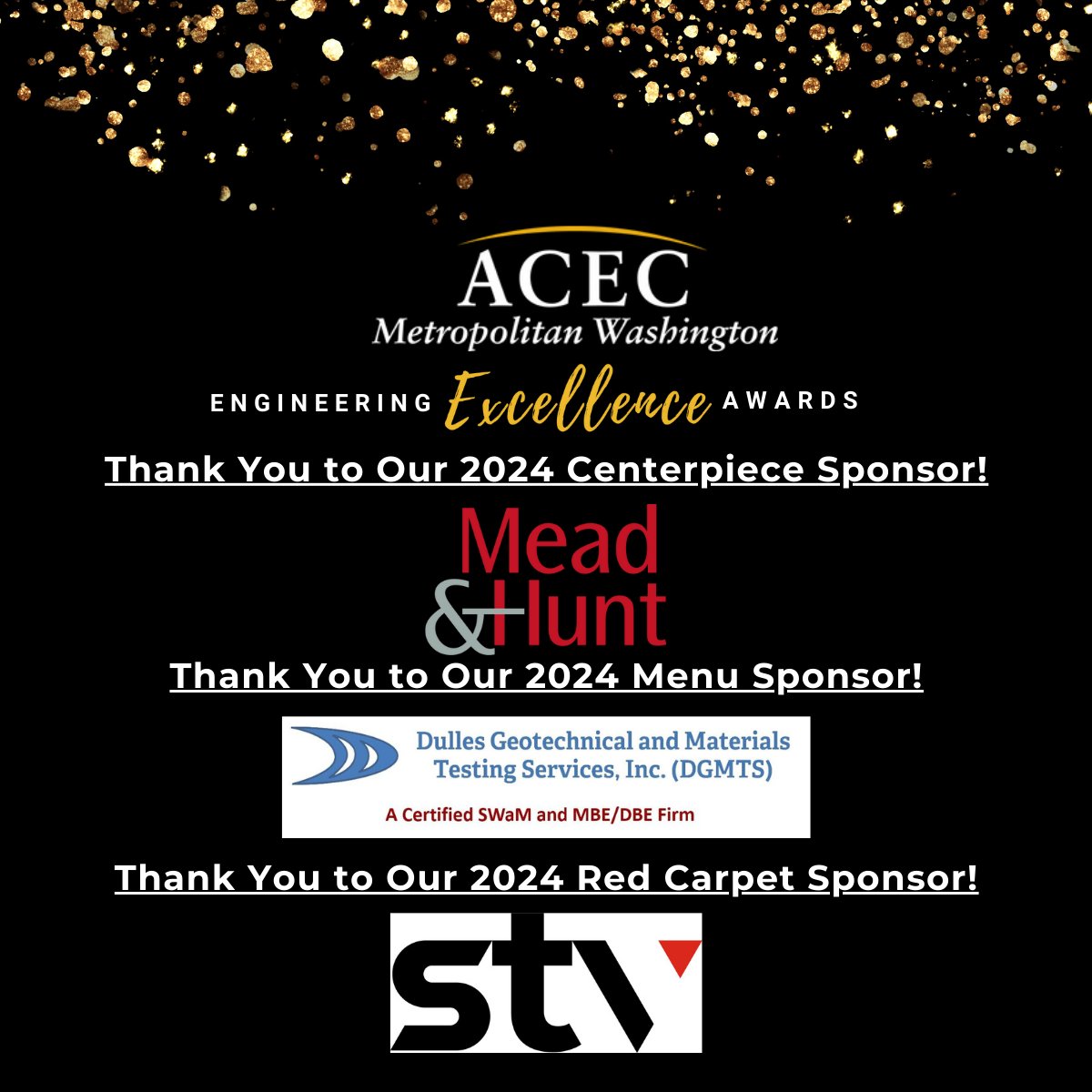 ACEC Metropolitan Washington (@acec_mw) on Twitter photo ACEC/MW would like to thank our Engineering Excellence Awards Sponsors:
Centerpiece Sponsored by <a href="/MeadHunt/">Mead & Hunt</a>
Menu Sponsored by <a href="/DGMTS3/">Dulles Geotechnical and Material Testing Services</a>
Red Carpet Sponsored by <a href="/STVGroup/">Group STV</a>
Make your grand entrance on our red carpet at the Mayflower Hotel in DC on December 17!
lnkd.in/e23YNzHq ACEC/MW would like to thank our Engineering Excellence Awards Sponsors:
Centerpiece Sponsored by <a href="/MeadHunt/">Mead & Hunt</a>
Menu Sponsored by <a href="/DGMTS3/">Dulles Geotechnical and Material Testing Services</a>
Red Carpet Sponsored by <a href="/STVGroup/">Group STV</a>
Make your grand entrance on our red carpet at the Mayflower Hotel in DC on December 17!
lnkd.in/e23YNzHq