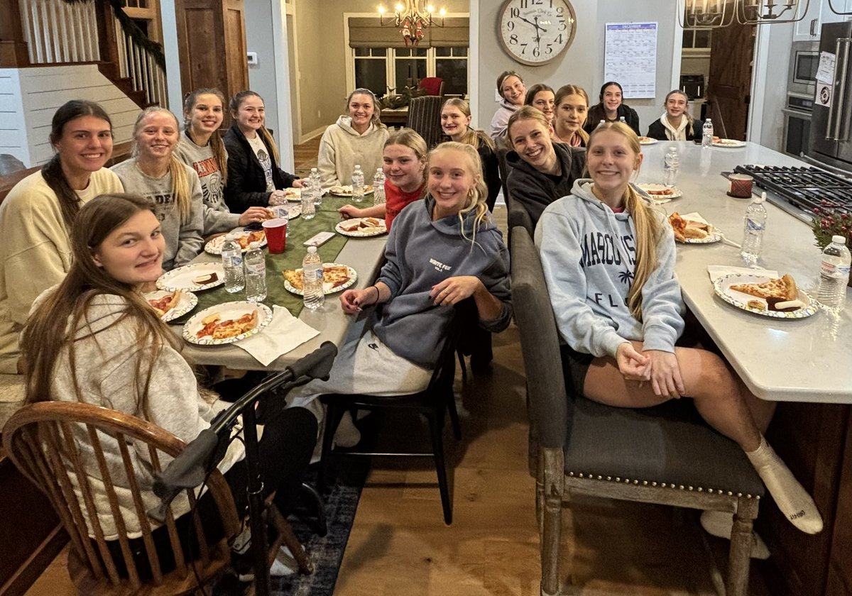 First team meal of the season means it’s finally game day tomorrow! #together