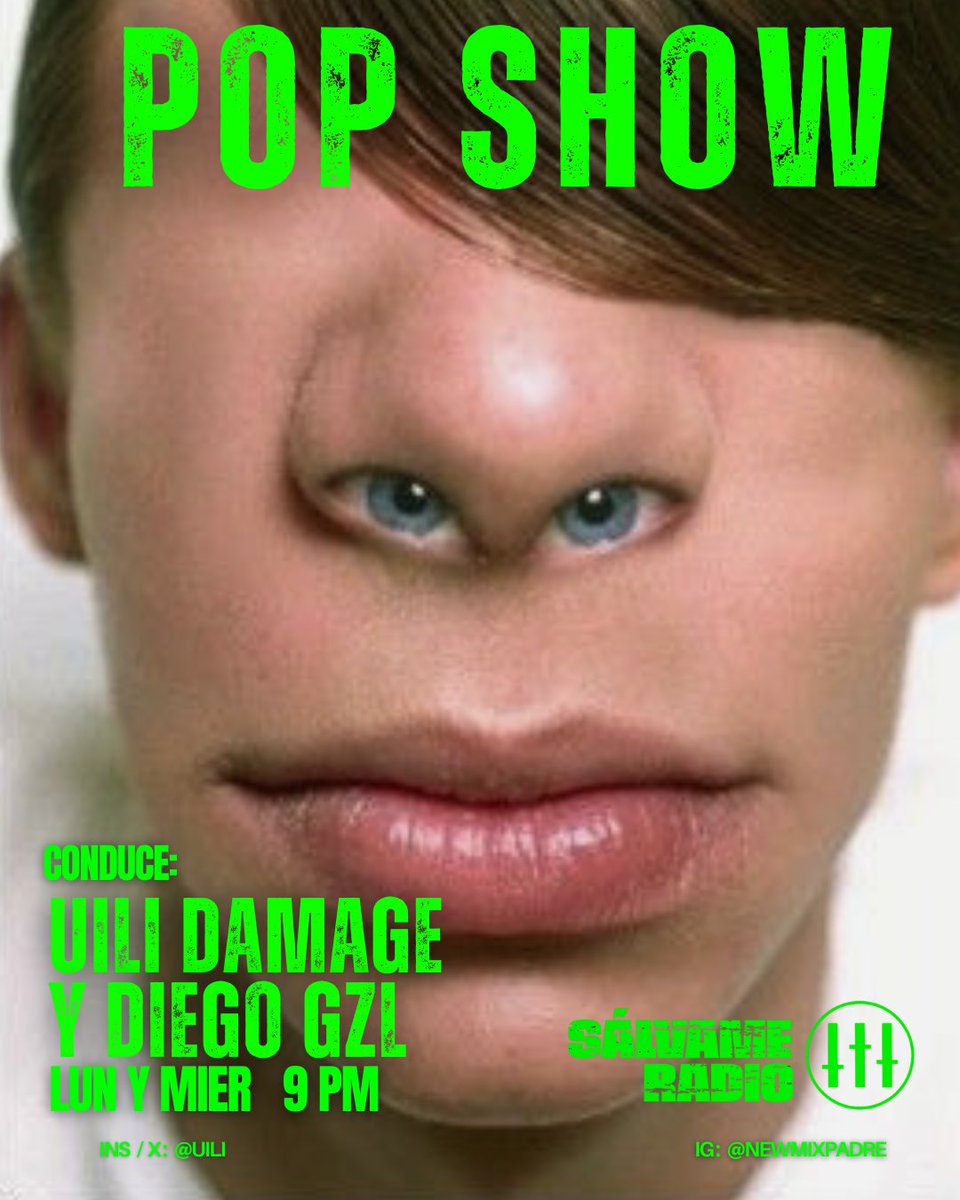 9 PM |  Comunícate con <a href="/uili/">★ uili ★</a> Damage y Diego Gzl @elvital usando #PopShow 

💊 Escúchalo en vivo o en su versión resucitada a la hora que quieras.

salvameradio.com/links