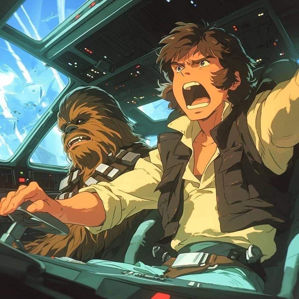 90sPiictures's tweet photo. Star Wars x Studio Ghibli https://t.co/gnLrhAvOF5