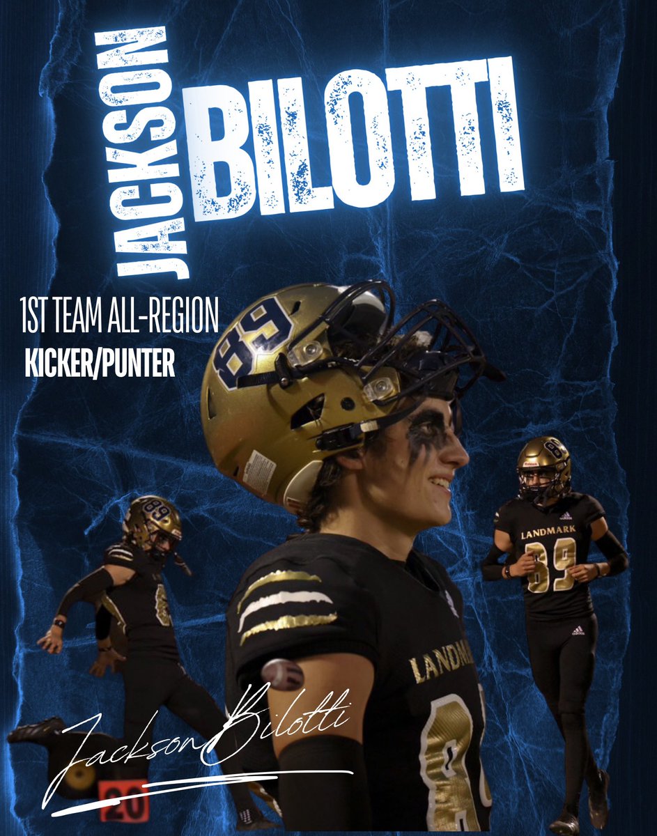 "BIG TIME" Bilotti. The man with the golden foot and best kicker/punter in GA. Congrats on your 1st team all-region selection.