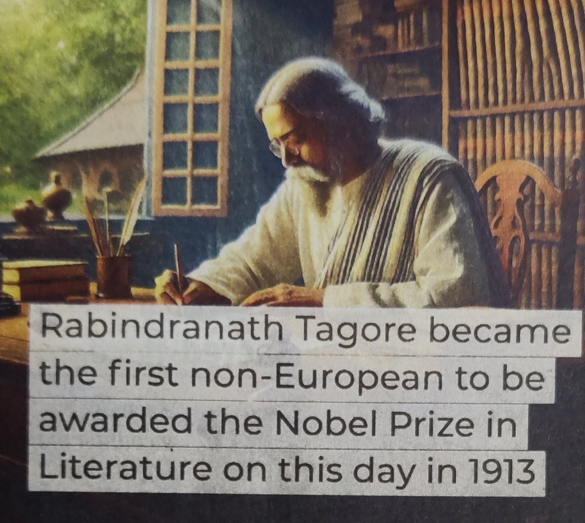 SPatra33's tweet photo. An historical event for #Bengalis &amp; undivided #Bengal!
#India #Bangladesh #Nobel #Europe #news #Honour https://t.co/OH11m5R7v6
