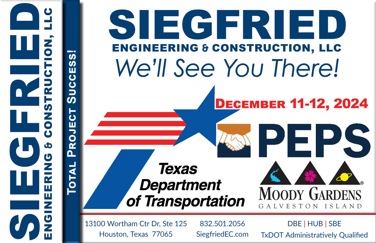 Siegfried_EC's tweet photo. We’re looking forward to another greats PEPS Conference this year! #TxDOT https://t.co/JXHWyB7tZI