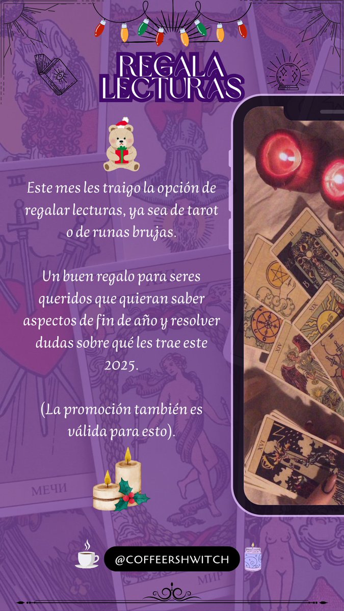fervera37's tweet photo. Tengo promoción para lecturas de tarot y runas brujas. Aprovechen🔮✨️ https://t.co/xqoLkhwI9Z