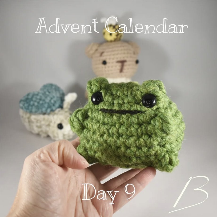 Belengeuve's tweet photo. Advent Calendar by @allfromjade #jadesadventcalendar

Day 9: Ted the Thick Toad by @crochet_crochey

#belio #beliocrochet #amigurumi #crochet #ganchillo #toad #sapo https://t.co/Aiq7Pt1rTm