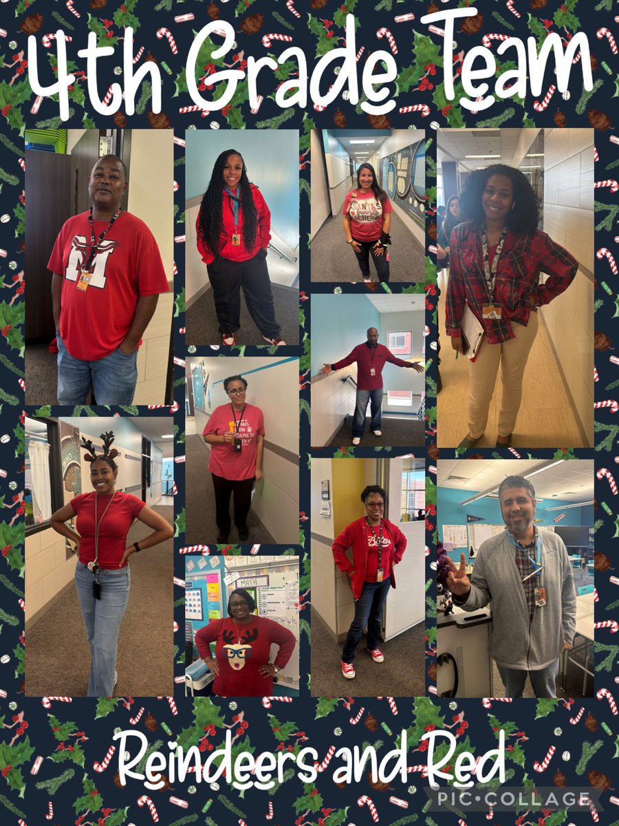 Reindeer and Red for the Holidays!! All Star 4th Grade  Team!! #TeacherBragTag <a href="/HumbleISD_RCE/">Ridge Creek Elem</a>