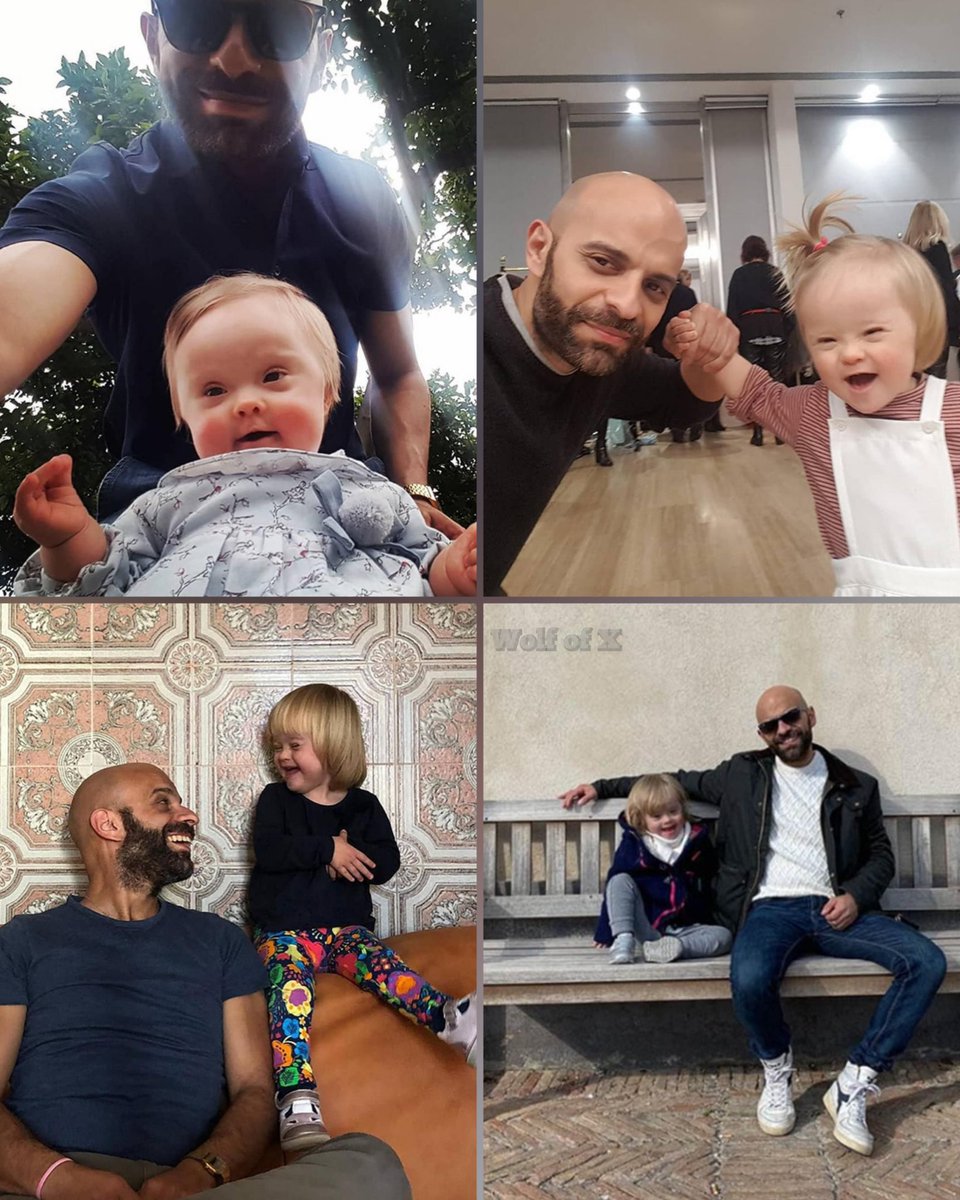 4. A loving single dad adopted a girl with Down syndrome after she was rejected by 20 families.