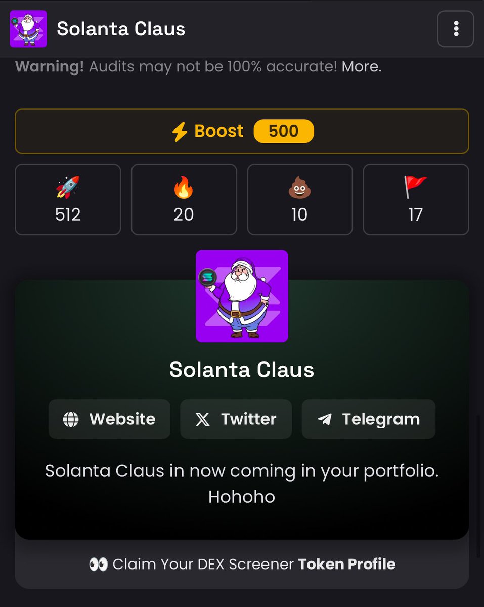 SolantaCoin's tweet photo. $SOLANTA CLAUS REVERSING!

Let's get this at a 1000 rocket!

https://t.co/HX4mkiamcq

https://t.co/Wk9j14qld6 https://t.co/OX95cZyVyQ