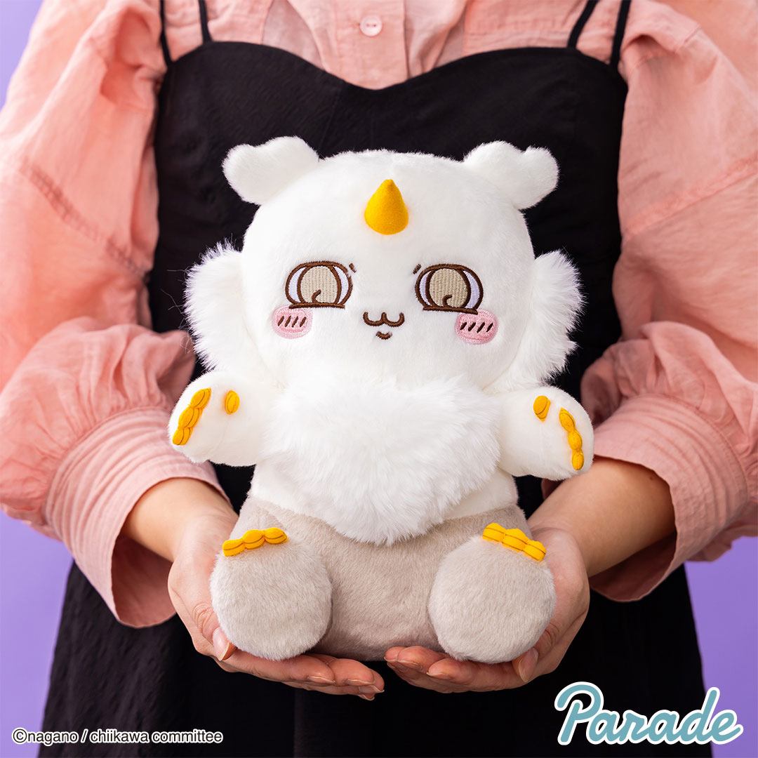 parade_prize's tweet photo. ／
もうすぐ登場❕
＼

#ちいかわ より
あのこBIGぬいぐるみが登場🎶

大きな瞳とニコニコのお顔が可愛いけれど、ちょっぴりドキドキな全２種です✨

🔻詳細はこちらから
https://t.co/qnPMMB28uC

#プライズ https://t.co/hRWOng9z0b