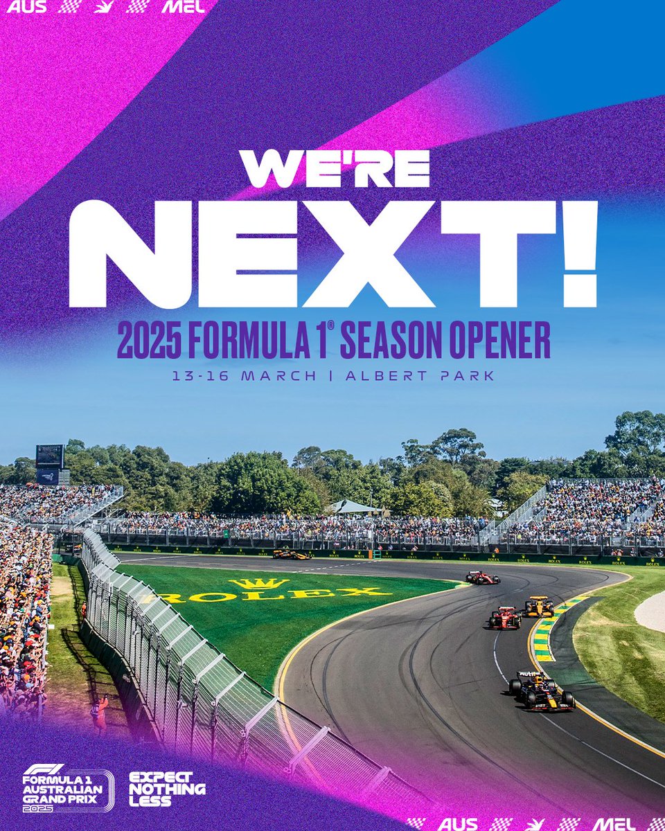 ausgrandprix's tweet photo. The post you've all been waiting for...

MELBOURNE IS OFFICIALLY THE NEXT #F1 RACE! 🇦🇺

#AusGP https://t.co/vTnNPBCIpk