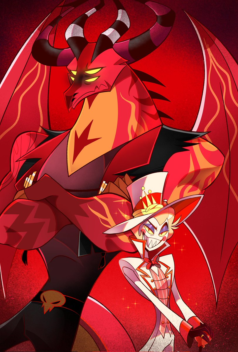 The king of Hell✨ 
and satan~👍🔥
#HazbinHotellucifer  #HelluvaBossSatan