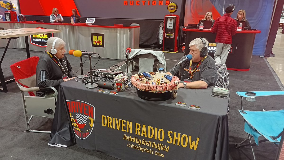 brett_hatfield's tweet photo. On @DrivenRadioShow, @brett_hatfield  and @MagCowMedia Mark interview  @mecum Kansas City staff and attendees, &amp; Brett finally he has his father on the show! This &amp; more on Driven Radio Show! https://t.co/t68Z04OO6S https://t.co/3TfoBKr8gh