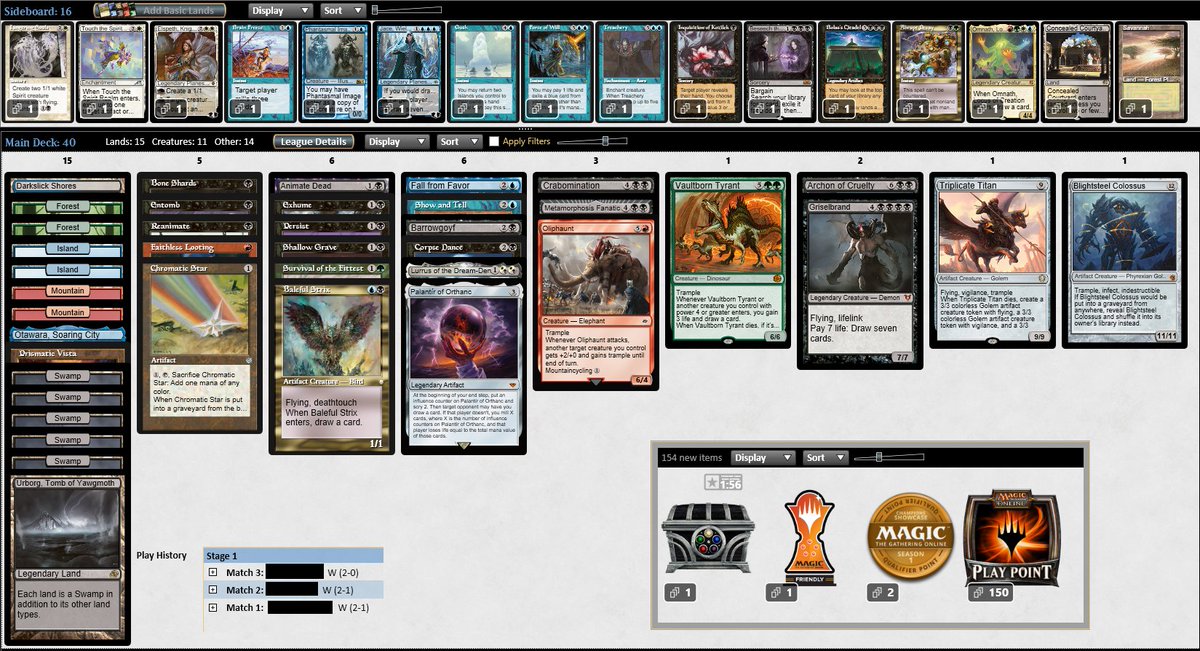 🏆#3 - Third trophy on Vintage Cube, reanimate is funny! #mtgo #vintagecube
<a href="/fireshoes/">Robert Taylor🔥</a>