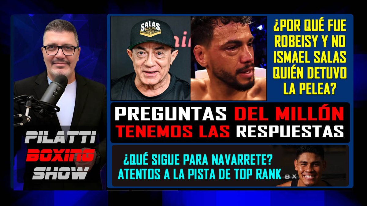 pilattiESPN's tweet photo. EL TINTERO DE PILATTI: LAS PREGUNTAS DEL MILLON
✅¿Por qué Ismael Salas no paró la pelea y lo hizo Robeisy?
✅¿Contra quién y en qué peso ahora el Vaquero?
VIDEO AQUI 👉https://t.co/qEDpmfL4Es
#boxeo #boxing #RobeisyRamirez @boxeocubanocom @FerSabatiniBox https://t.co/aVWu1mXTEZ
