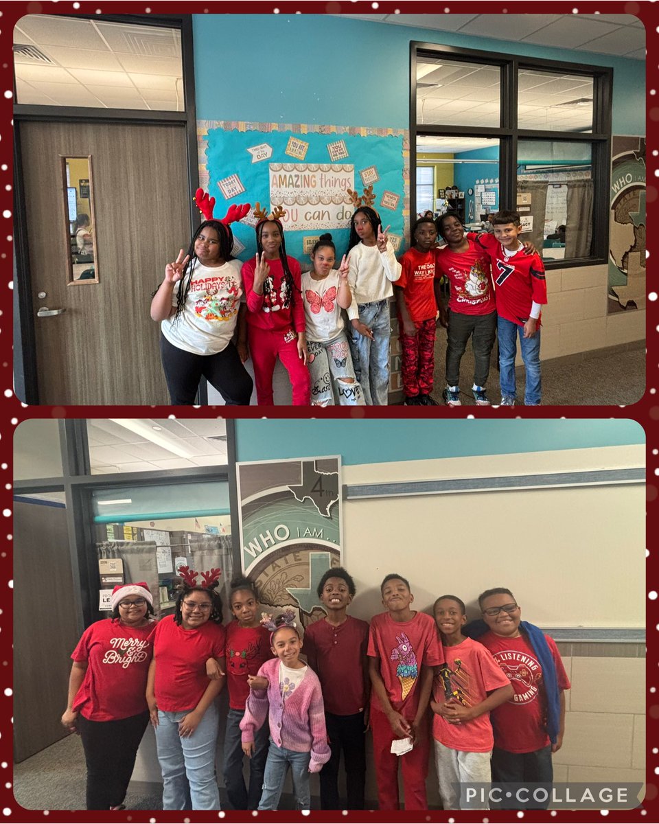 12 Days of Christmas 🎄 Reindeer and Red! #HappyHolidaysRCE <a href="/HumbleISD_RCE/">Ridge Creek Elem</a>