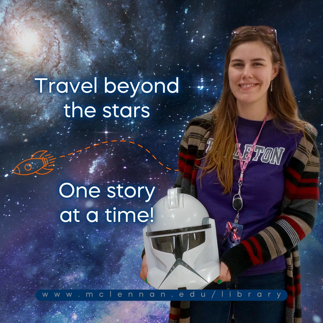 MCC_Lib's tweet image. ʜᴀᴘᴘʏ ɴᴀᴛɪᴏɴᴀʟ ꜱᴄɪᴇɴᴄᴇ ꜰɪᴄᴛɪᴏɴ ᴅᴀʏ! 🚀✨ Explore new worlds, futuristic tech, and endless possibilities through sci-fi stories. The future awaits! 🌌 #SciFiDay #FuturisticFun #McLennanCommunityCollege #MCCLibWaco #MCCLearningCommons #CreativeMCC #Makerspace